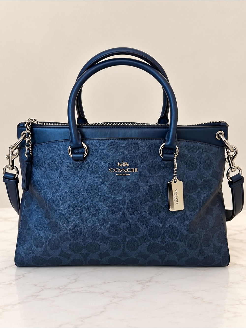 Coach Mia Satchel in Signature Canvas